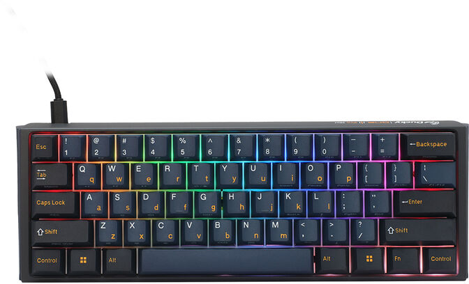 ** A Grade ** Teclado Mec&aacute;nico Ducky ONE 3 Pro Nazca Line 60% RGB 8K Polling Rate MX2A-Red (PT) image number 0
