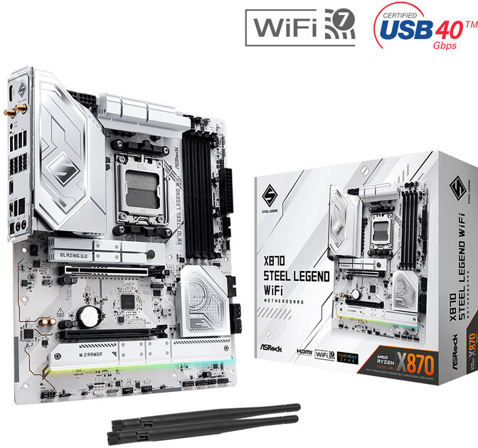 Placa Base ASRock X870 Steel Legend WiFi image number 0