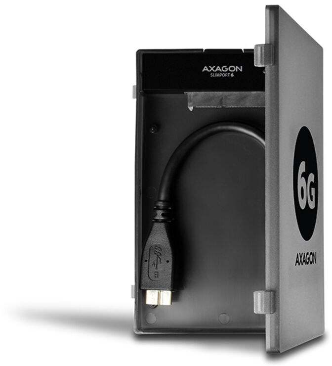 Adaptador AXAGON ADSA-1S6 SLIMPort6, USB 3.0, 2,5" SSD/HDD, SATA 6G - Caja Inclu&iacute;da image number 5