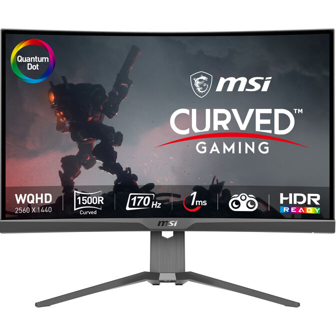Monitor Curvo MSI 27" MAG 275CQRF QD VA WQHD 170Hz 1ms FreeSync Premium image number 0