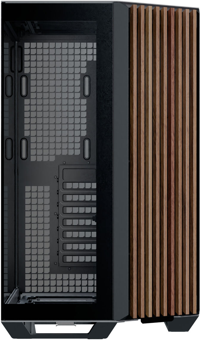 Caja ATX APNX V1 Negro/Blanco/Madera image number 1