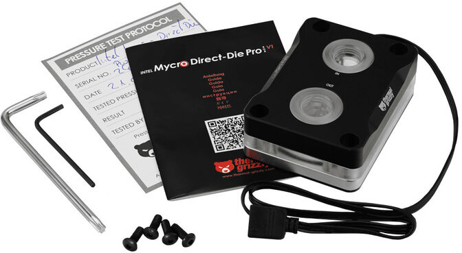 Bloco Thermal Grizzly Mycro Direct-Die Pro RGB V1 Intel 1700 image number 3