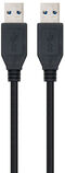 Cable USB 3.0 Ewent Tipo A Macho para Tipo A Macho 1 M Negro