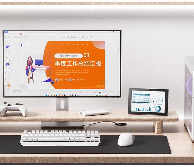 Portable Monitor LCD TFT 8" Jonsbo DS8 Blanco image number 2