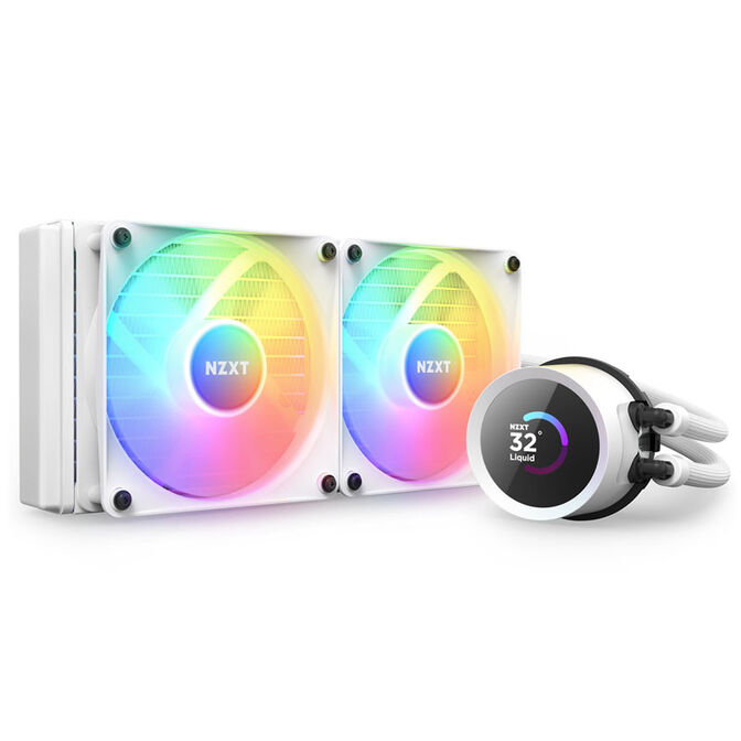 Kit de Refrigeraci&oacute;n L&iacute;quida CPU NZXT Kraken 240 RGB Blanco image number 0