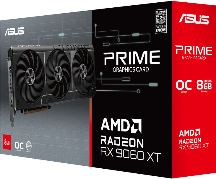 Tarjeta Gráfica Asus Radeon RX 9060 XT Prime OC 8GB GDDR6 image number 10
