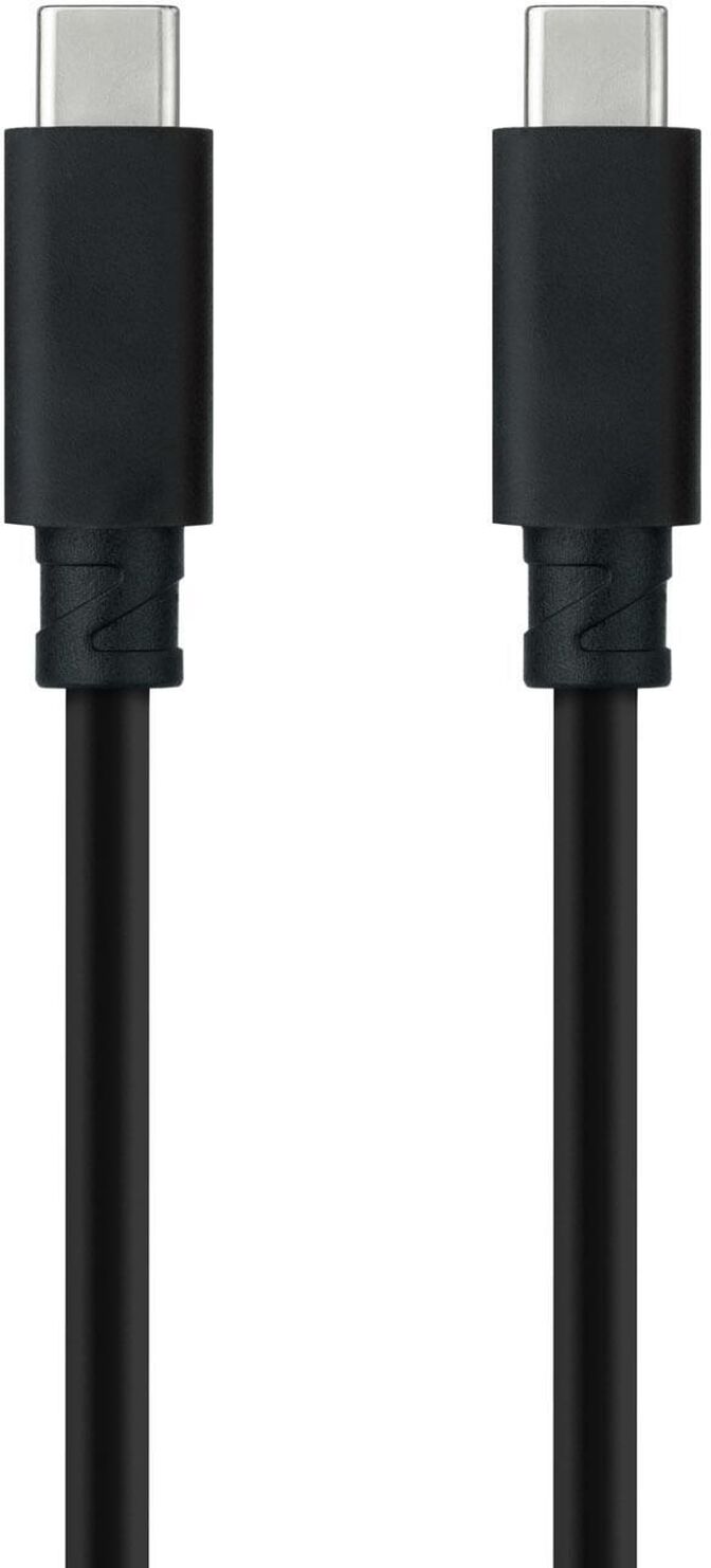Cable USB 3.2 Gen2x2 Nanocable 20Gbps 5A/100W 4K/60HZ USB-C M/M 3 M Negro image number 1