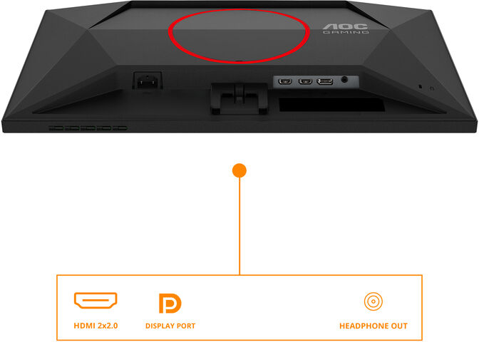 Monitor AOC Gaming 24.5" 25G4SRE Fast IPS FHD 300Hz (OC 310Hz) 0.3ms G-SYNC Compatible image number 14