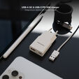 Cargador Nanocable USB-C/PD + USB-A/QC 20W, Blanco image number null