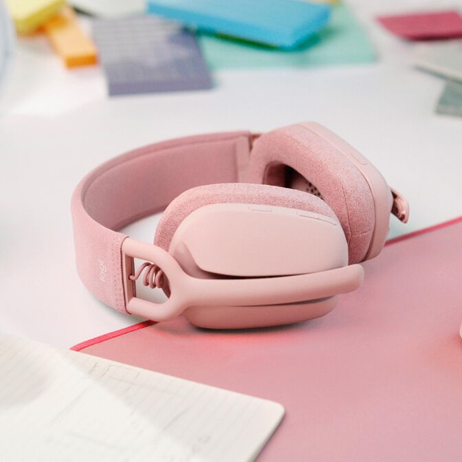 Auriculares Logitech ZONE Vibe 100 Bluetooth Rosa image number 1