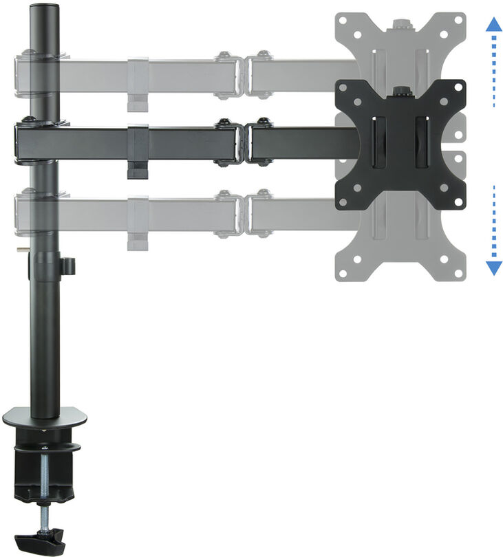 Soporte de Mesa Tooq Tilt e GiRatónrio 13" a 32" Max. 8kg Negro image number 2
