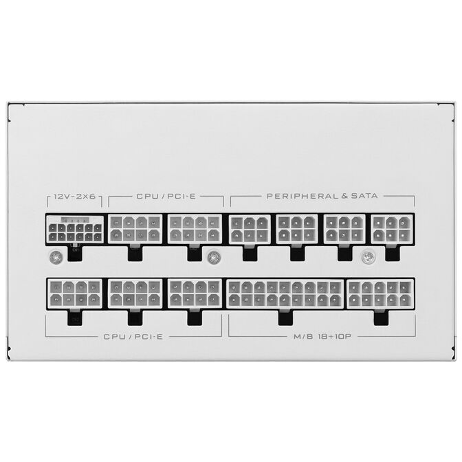 Fuente Modular Lian Li SX 1000W 80+ Platinum Blanco image number 4