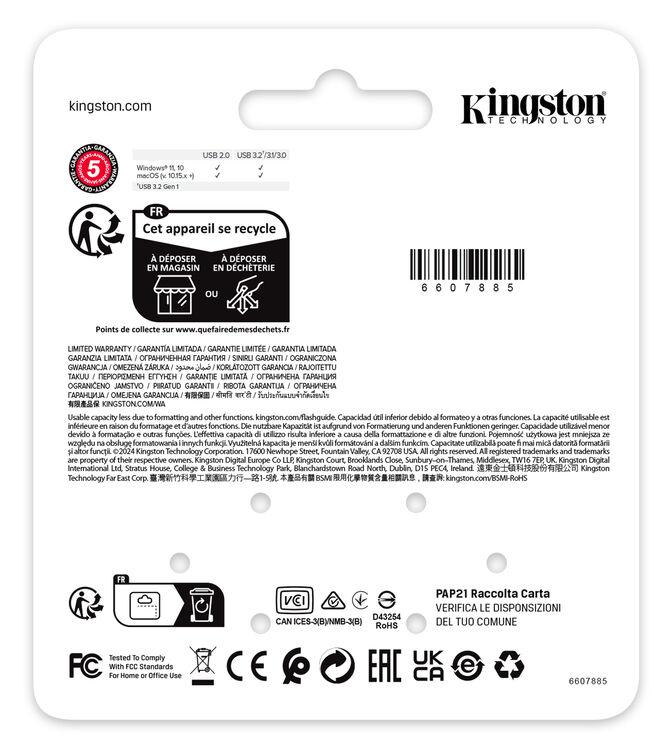 Pen Kingston DataTraveler SE9 G3 256GB USB3.2 Gen 1 Dark Nickel image number 4
