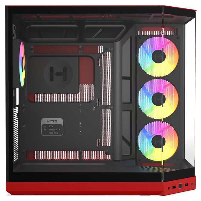 Caja E-ATX Hyte Y50 Vidrio Templado Wild Cherry image number 4