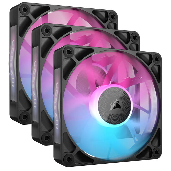 Ventilador Corsair iCUE Link RX120 RGB PWM Negra 120mm (Pack 3) image number 0