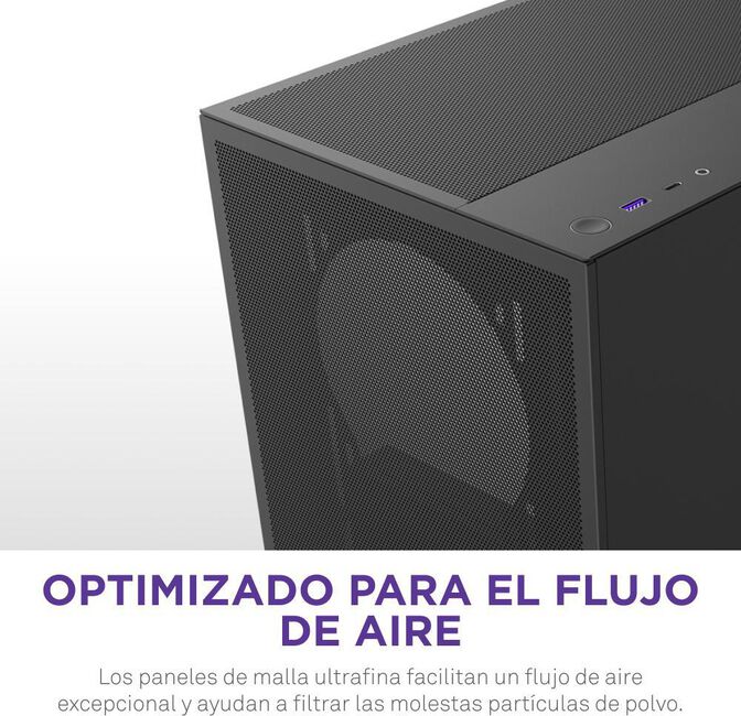 Torre  ATX NZXT H5 Flow Compact Negra image number 8