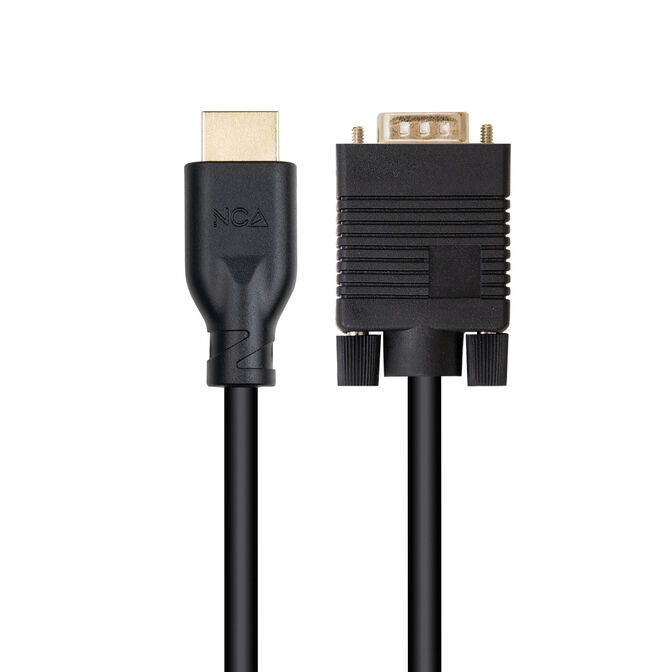 Cable Convertidor Nanocable VGA/M a HDMI/M, Negro, 1.8 M image number 1