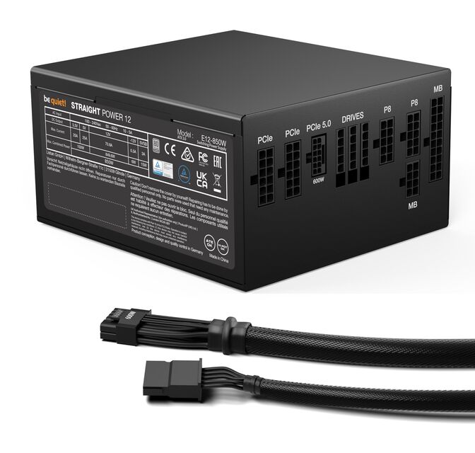 Fuente de Alimentaci&oacute;n ATX 3.1 be quiet! Straight Power 850W PCIe 5.1 image number 2