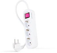Regleta Nanocable 3 Tomas c/ switch 1.4 M Blanco