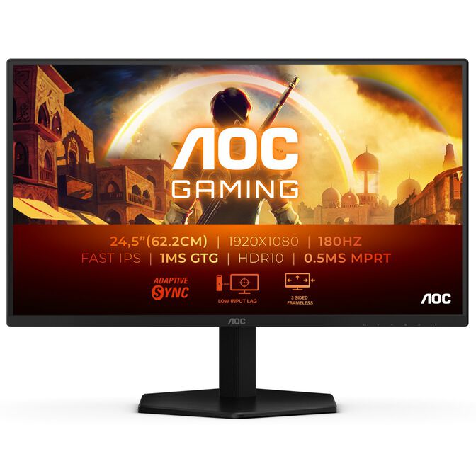 Monitor AOC Gaming 24.5" 25G42E IPS FHD 180Hz 1ms Adaptive Sync image number 0