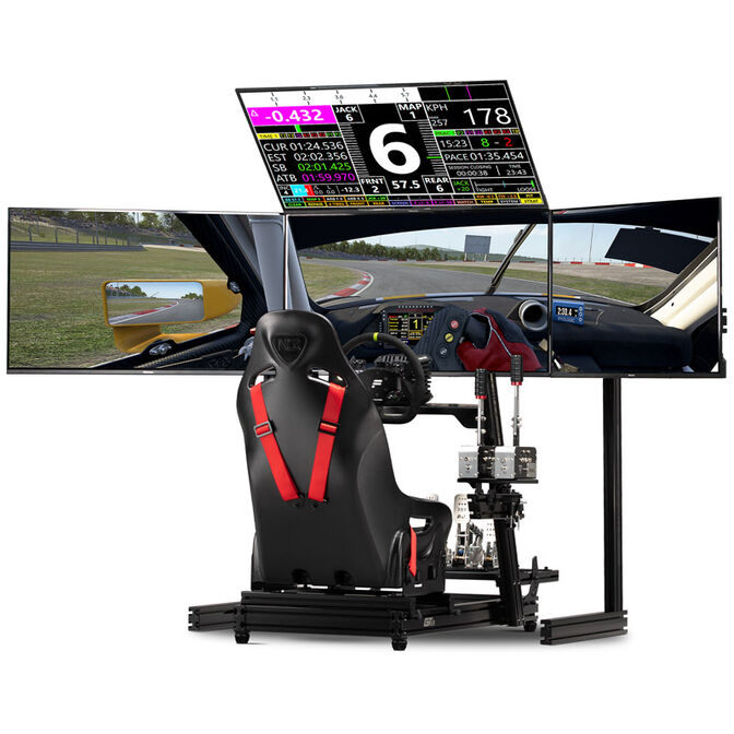 Soporte Monitor Next Level Racing Free Standing Quad Monitor Black Edition image number 3