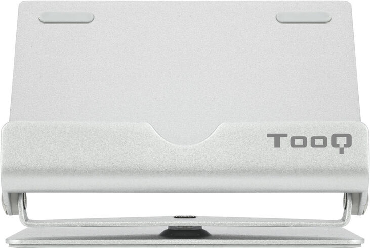 Soporte Mesa Tooq Ajustable y GiRatónrio para Smarphone/Tablet Plata image number 1