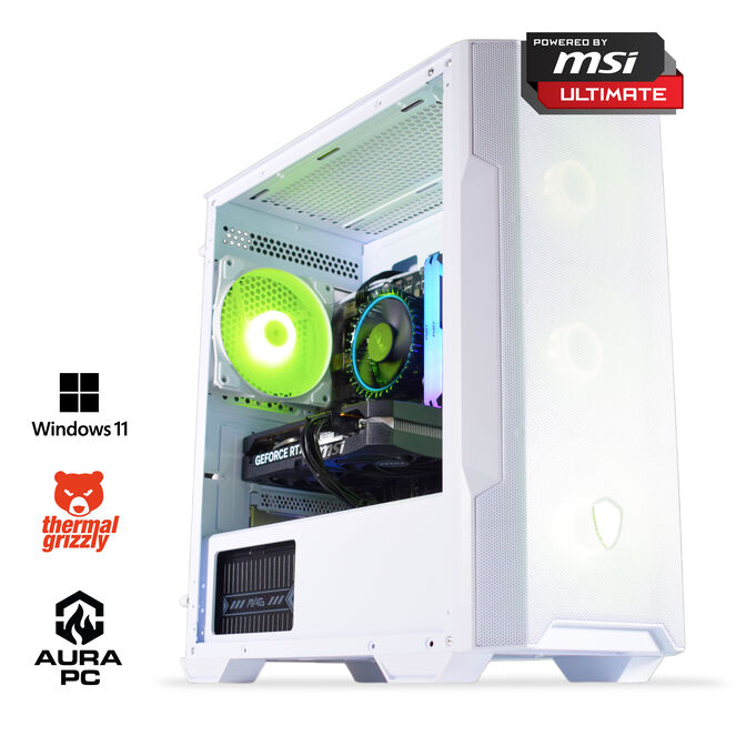 Ordenador AURA Gamer-PC Powered by MSI Intel i5 12400F 16GB DDR4 1TB RTX 5050 WiFi W11 Bonus
