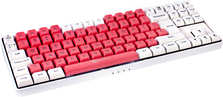 Teclado GAMIAC TKL90G, Kailh Blue, Blanco/Rosa - Mecánico (ES) image number 1