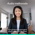 Headset Logitech H390 USB-C Preto image number null