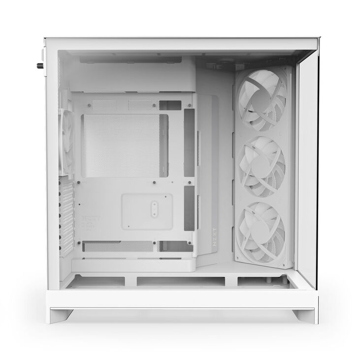 Caixa E-ATX NZXT H9 Flow RGB Blanca (2025) Cristal Templado image number 10