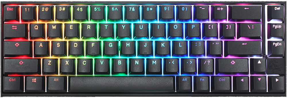Teclado Mec&aacute;nico Ducky Mecha Pro SF RGB Black MX Speed Silver (ES)