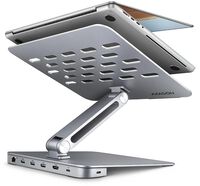 Soporte para portáteis 10" - 16" AXAGON HMC-STND c/ HUB 5Gbps, 3x USB-A, HDMI 4K/60Hz, GLAN, PD 100W, USB-C input