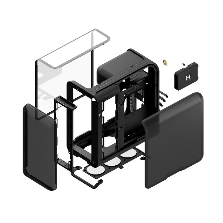 Caja ATX Hyte X50  Vidrio Templado Pitch Black image number 9