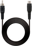 Cable RCA Prolongador NanoCable RCA/M-RCA/F 5M Negro image number null