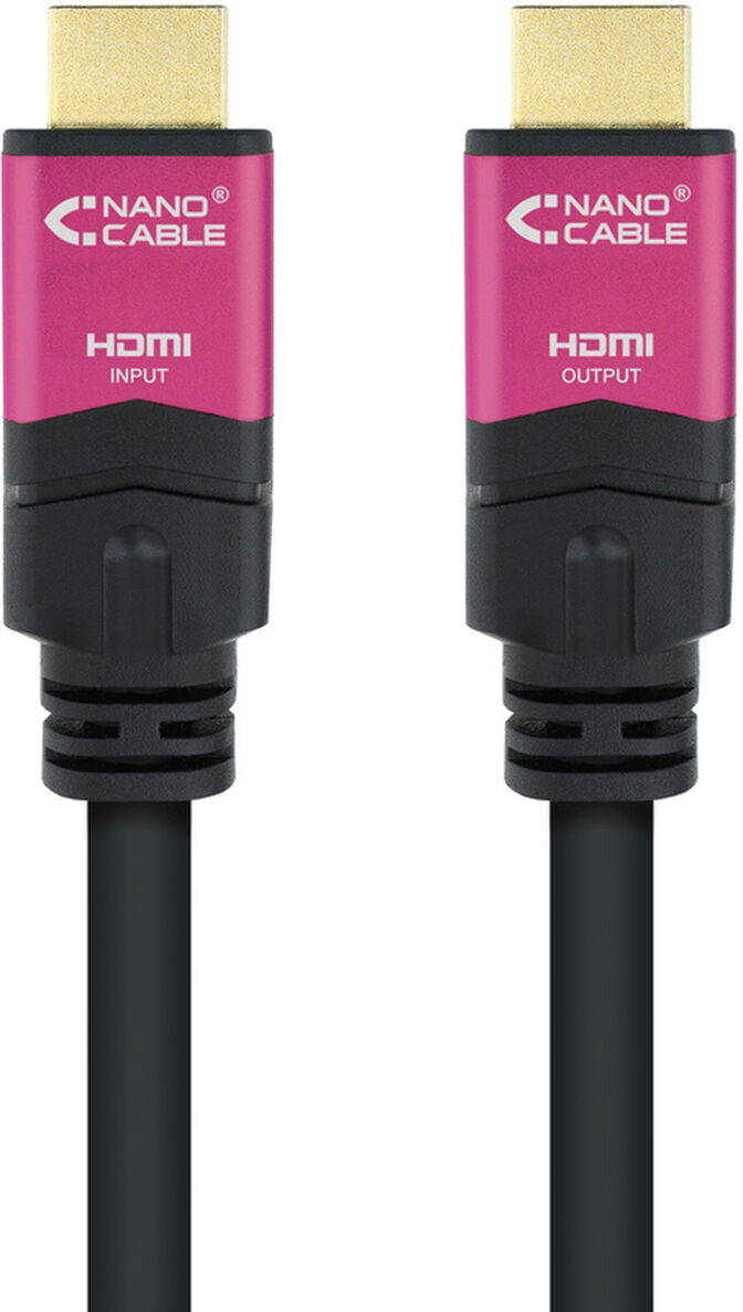 Cable HDMI V2.0 4K@60Hz 18Gbps NanoCable USB-A M/M 15 M Premium Negro image number 1