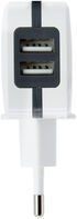 Cargador Tooq 2x USB 5V 3.4A com Controlo AI - Blanco image number null