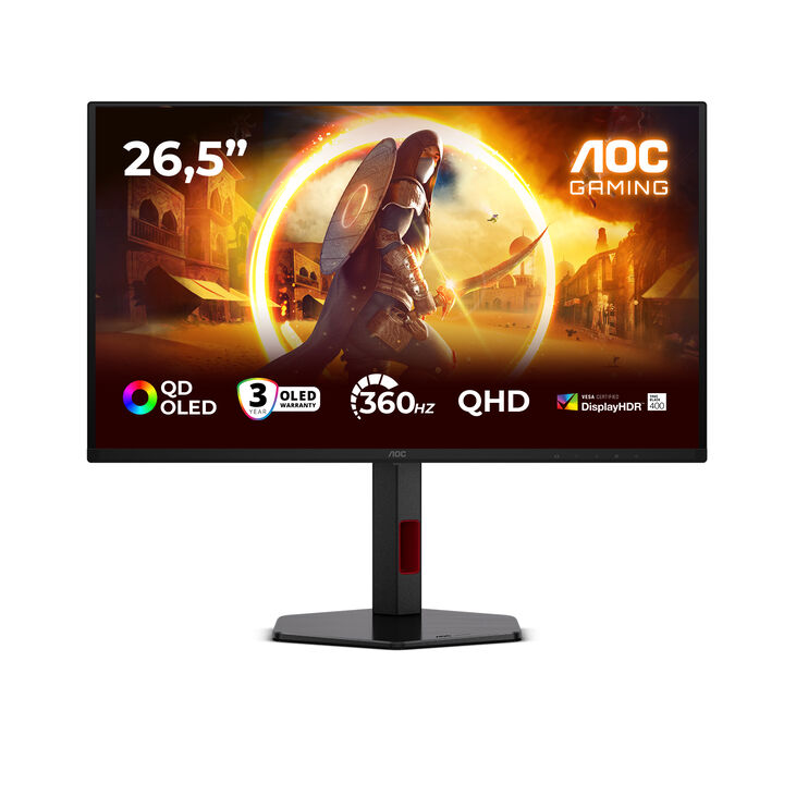 Monitor AOC Gaming 26.5" Q27G4SDR QD-OLED QHD 360Hz 0,03ms Adaptive-Sync HDR1000 image number 0