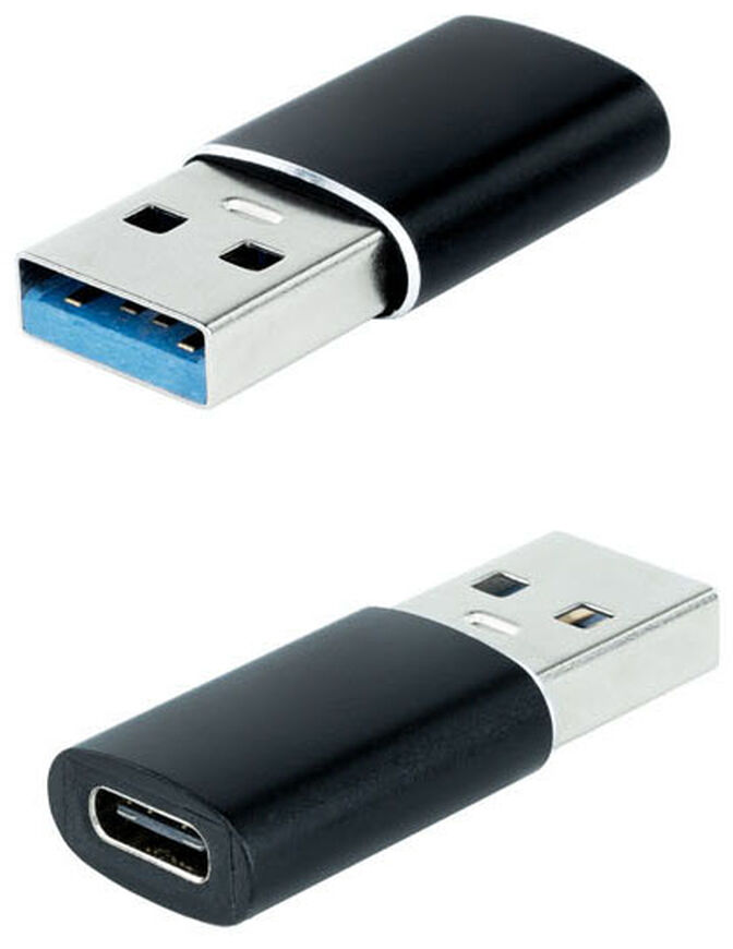 Adaptador USB-A 3.1 NanoCable USB-A/M para USB-C/F Negro image number 0