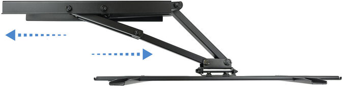 Soporte de Pared Tooq Tilt 6 Pivots 37" a 70" Max. 50kg Negro image number 5