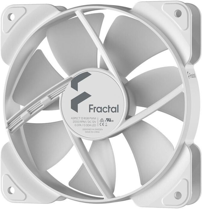 Ventilador Fractal Design Aspect 12 120mm PWM RGB Blanco image number 3
