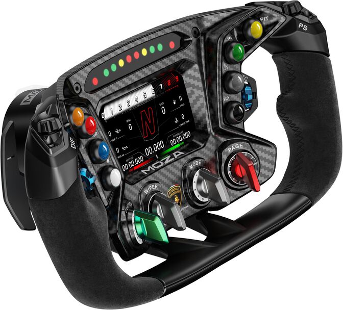 Volante MOZA Racing X Automobili Lamborghini Squadra Corse Essenza SCV12 Sim Racing Steering Wheel image number 2