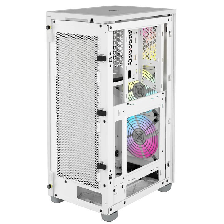Torre Mini-ITX Corsair iCue 2000D RGB Blanco Cristal Templado image number 11