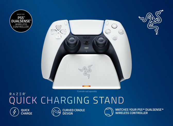Base de Carga Razer Universal Quick Charging Stand para PlayStation 5 Blanco image number 6