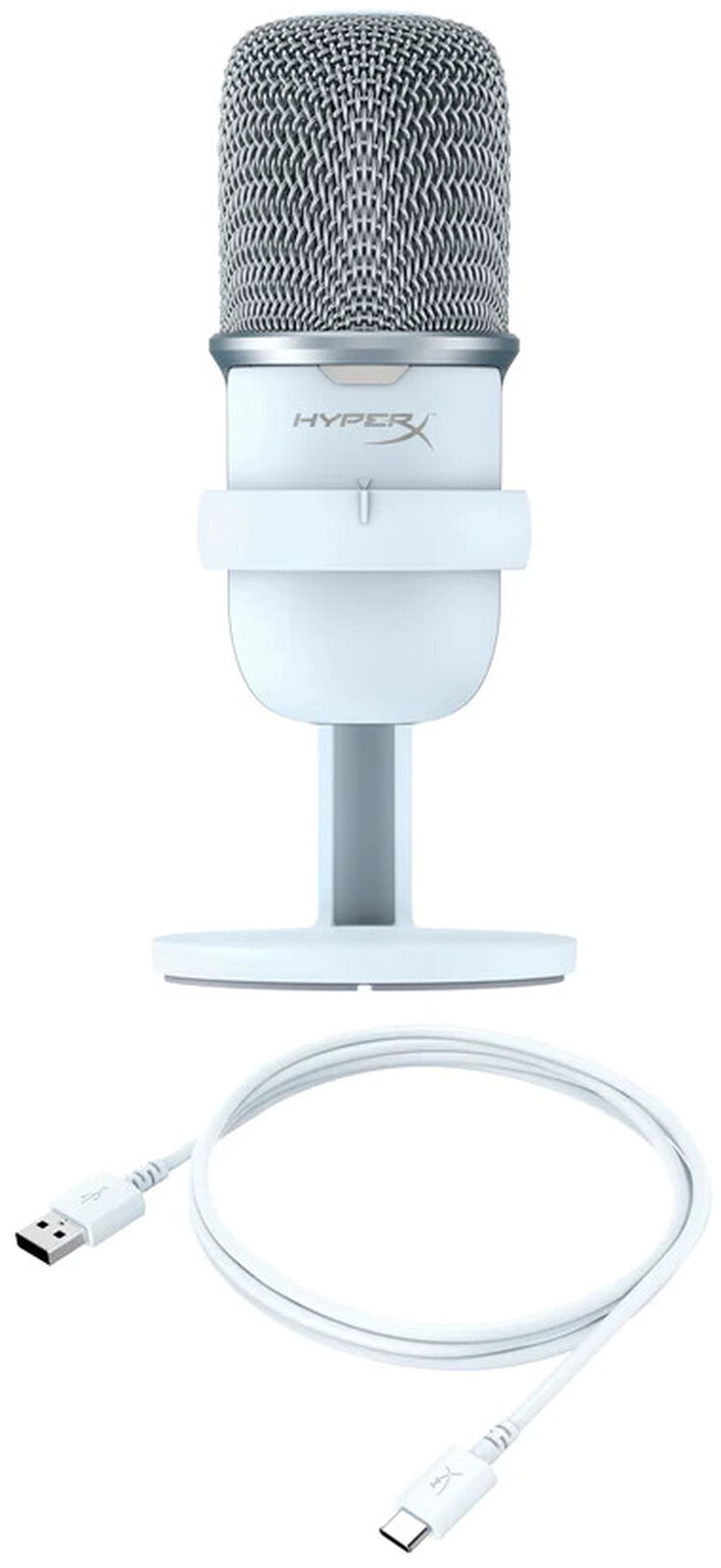 Micrófono HyperX SoloCast StandalONE USB Blanco image number 5