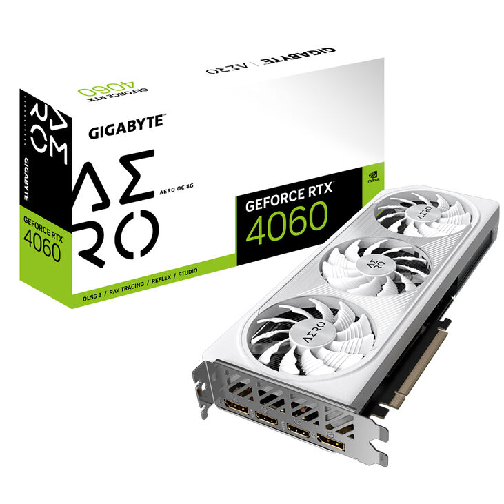 GIGABYTE AERO GeForce RTX 4060 OC 8G NVIDIA 8 GB GDDR6 image number 0