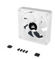 Ventilador Corsair iCUE Link QX120 RGB PWM Blanco 120mm (Expansion Kit) image number null