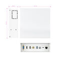Caja de conexiones multimedia de pared Nanocable VGA+2HDMI+JACK+USBC+USB-B+USB-A+RJ image number null