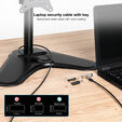 Candado Antirrobo Tooq con Llave Tipo NANO 1,50 metros image number null