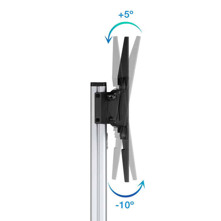 Soporte Móvil Tooq HERA 37" a 86" Max 50Kg Aluminio image number 4