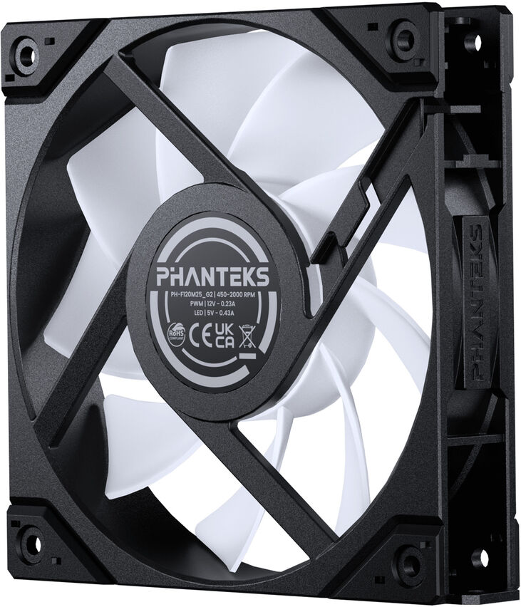 Ventilador Phanteks M25 Gen2 PWM D-RGB 120mm Negro image number 1